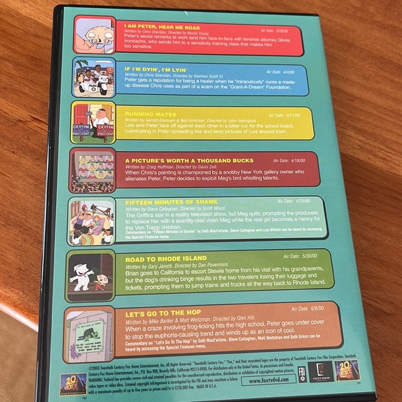 Family Guy DVDs, volume one, seasons 1 & 2, four DVDs, opened but barely… - Picture 11 of 15